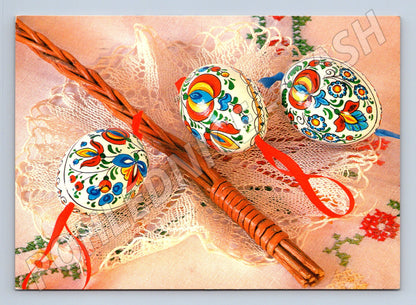 Pohlednice Velikonoce malované kraslice a pomlázka 2002 (M24316)