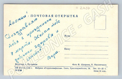 SSSR 1960 MDŽ květiny (M2434)