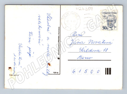 Pohlednice Velikonoční kraslice a narcisy 1965 (M24359)