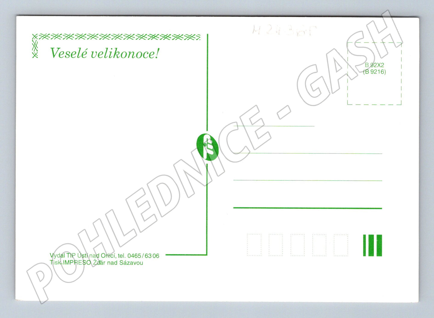 Pohlednice Velikonoce kočičky fialky (M24368)