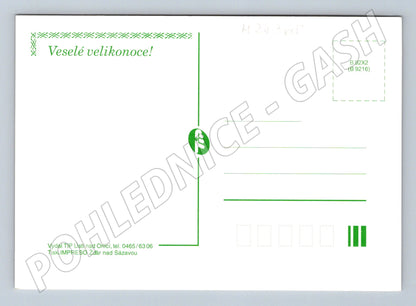 Pohlednice Velikonoce kočičky fialky (M24368)