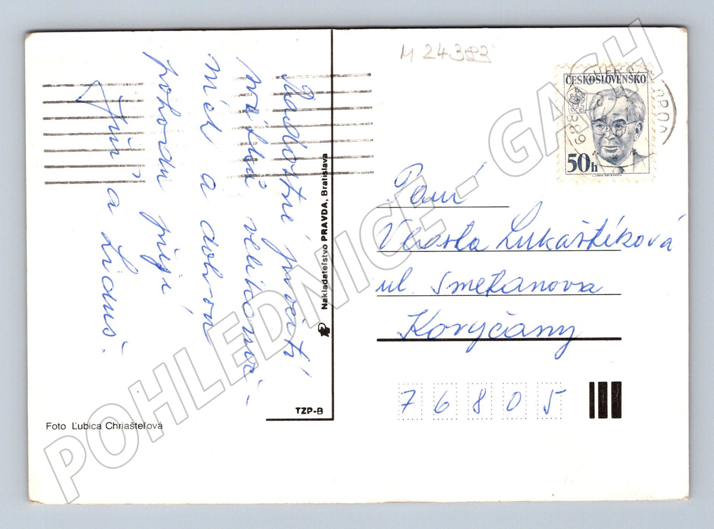 Pohlednice Československo Velikonoce vajíčka pomněnky (M24383)