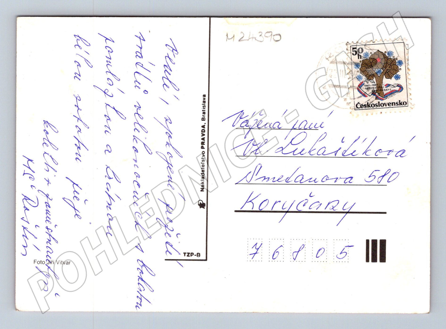 Pohlednice Velikonoce vajíčka Československo 1980s (M24390)