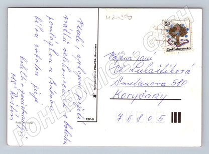 Pohlednice Velikonoce vajíčka Československo 1980s (M24390)