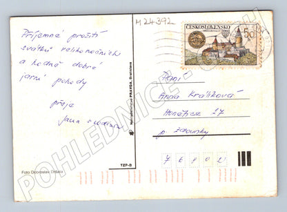Pohlednice Velikonoční vajíčka koš (M24392)