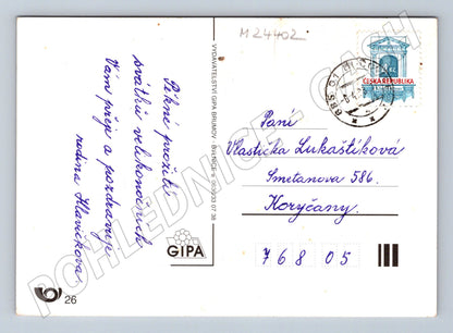 Pohlednice Velikonoční vajíčka v košíku (M24402)