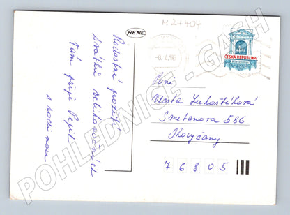 Pohlednice velikonoční motiv kuřátka 1990 (M24404)