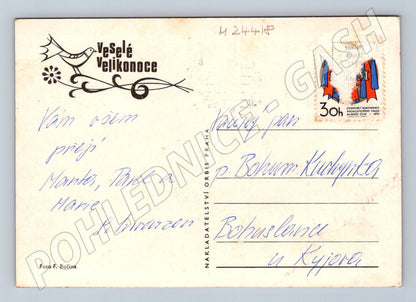 Pohlednice Velikonoční vejce 1970 (M24418)