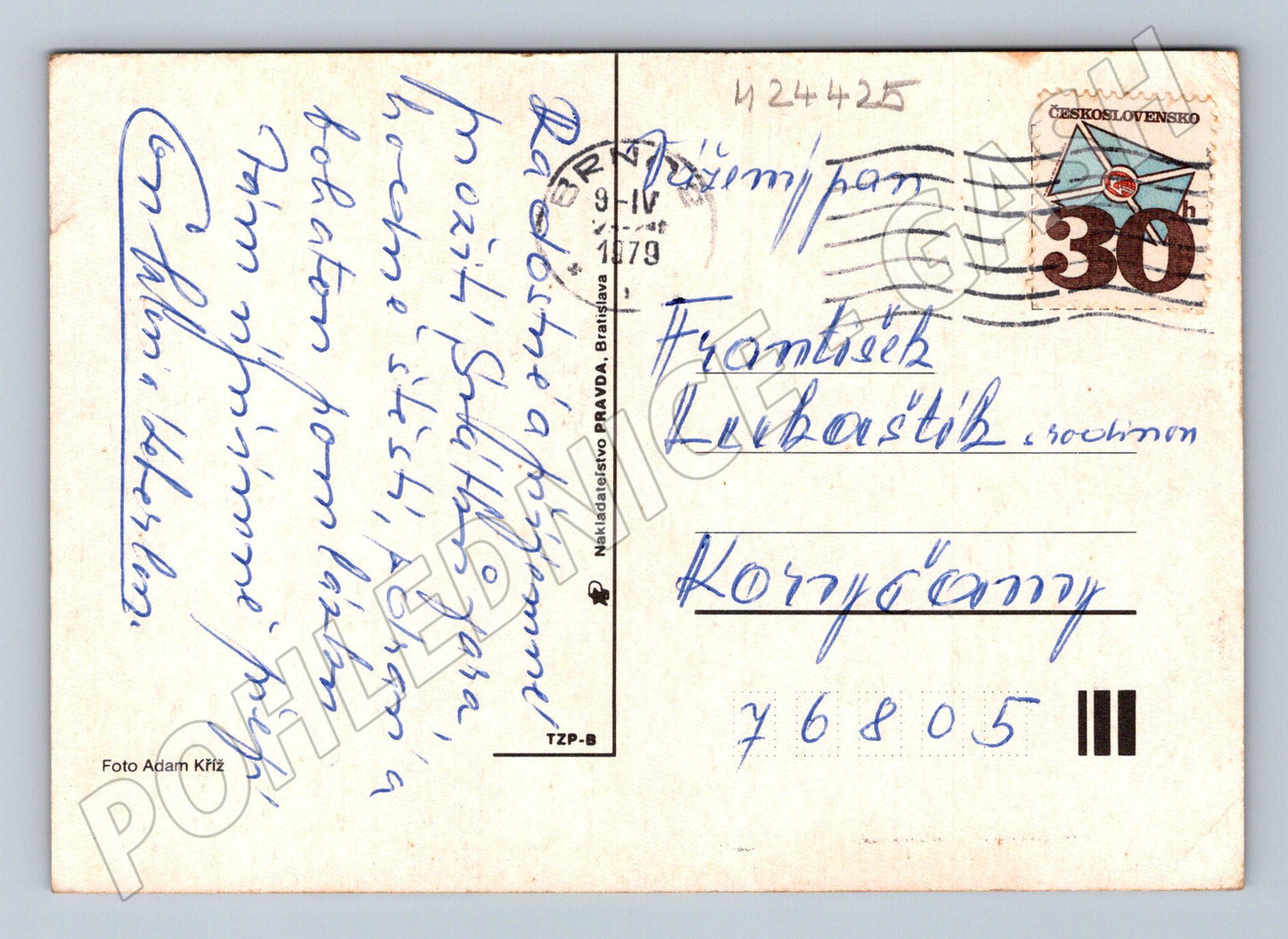 Pohlednice Československo Velikonoční motiv 1979 (M24425)
