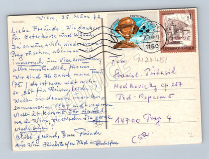 Pohlednice Rakousko Velikonoční motiv kuřata 1983 (M24451)