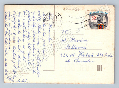 Pohlednice Velikonoce s květinami a vejci 1963 (M24467)