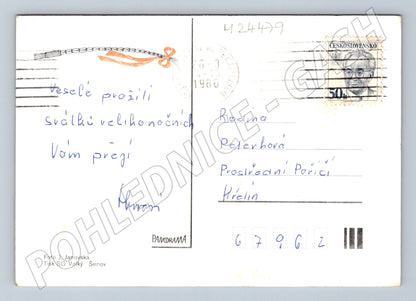 Pohlednice Velikonoce vejce kraslice 1986 (M24479)