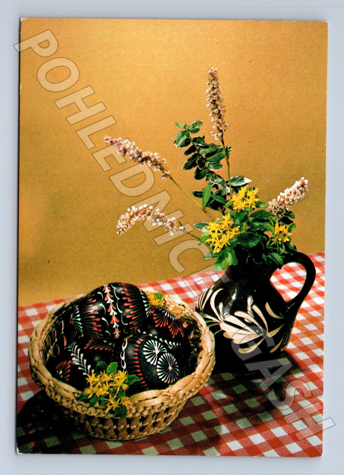 Pohlednice Slovensko Velikonoční motiv kraslice 1982 (M24487)