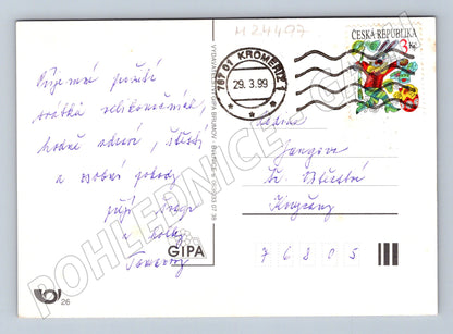 Pohlednice Velikonoce kuřátka a vajíčka 1999 (M24497)
