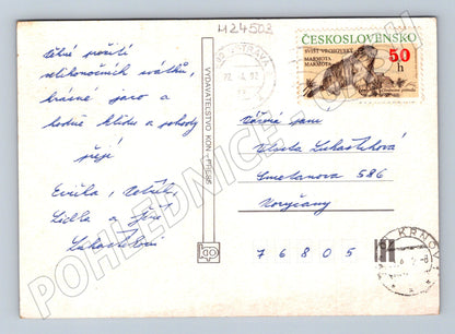 Pohlednice Velikonoční pozdrav Ježíš 1992 (M24503)