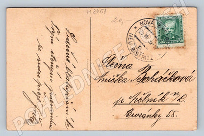 Fialky 1913 sbírková pohlednice (M2451)