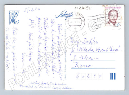 Pohlednice velikonoční motiv vajíčka a květy 1993 (M24511)
