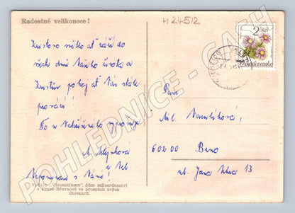 Pohlednice Velikonoční motiv zátiší 1947 (M24512)
