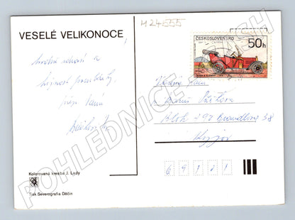 Pohlednice Velikonoce Josef Lada 1939 (M24555)
