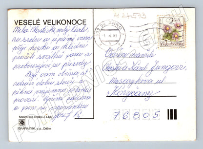 Pohlednice Lada Velikonoční motiv 1993 (M24573)