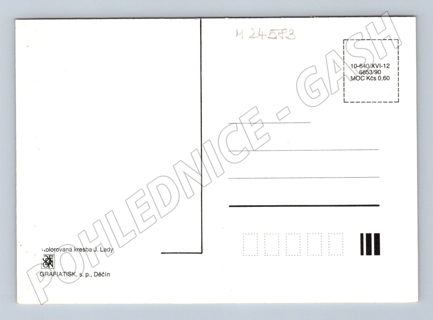 Pohlednice Josef Lada Velikonoce s pomlázkou (M24583)