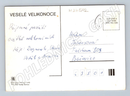Pohlednice Josef Lada Velikonoce vesnice hrad 1939 (M24592)