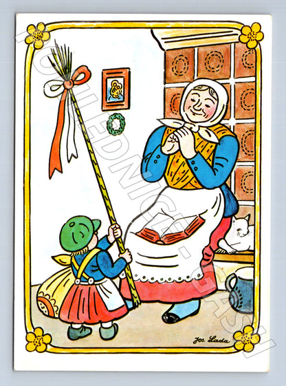 Pohlednice Josef Lada Velikonoční motiv 1966 (M24594)
