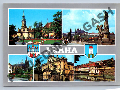 Pohlednice Praha – koláž historických památek (M246)