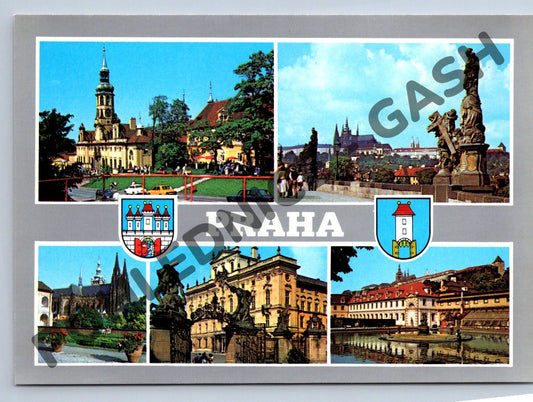 Pohlednice Praha – koláž historických památek (M246)