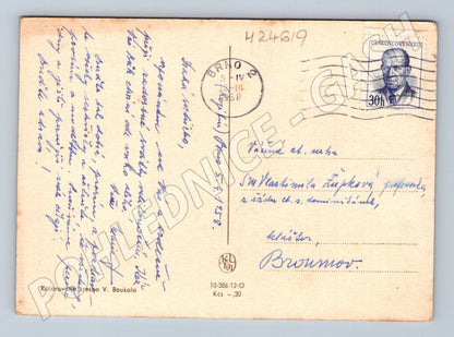 Pohlednice Velikonoční V. Boukal Brno 1958 (M24619)