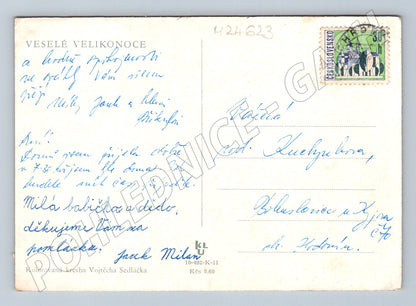 Pohlednice Československo orba pole Vojtěch Sedláček (M24623)
