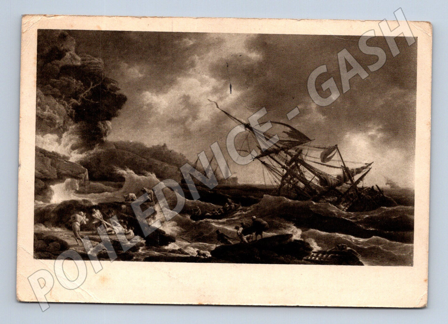 Pohlednice Obraz Ztroskotání Claude Joseph Vernet 1950 (M24635)