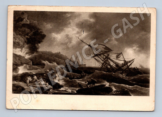 Pohlednice Obraz Ztroskotání Claude Joseph Vernet 1950 (M24635)