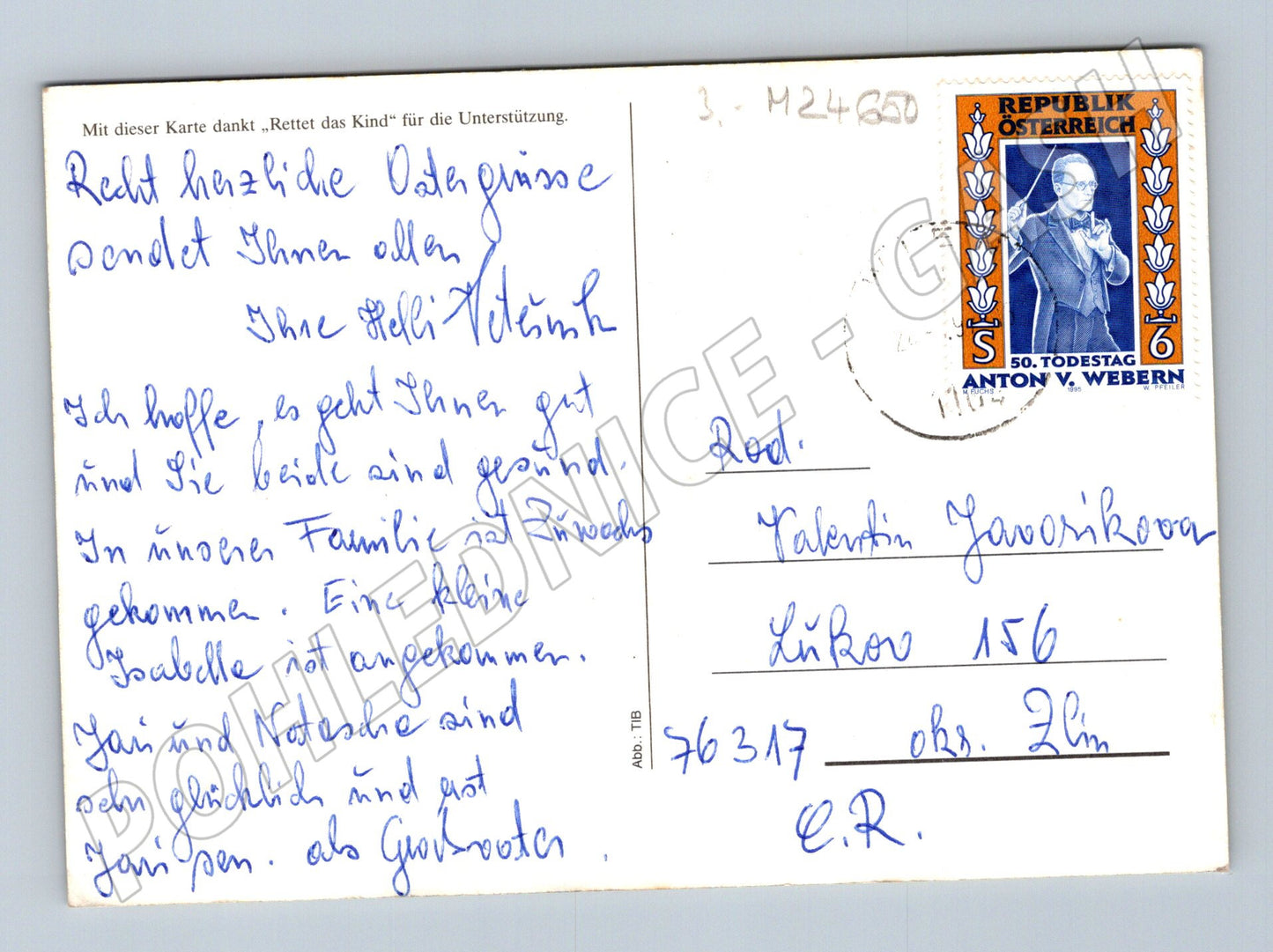 Pohlednice Rakousko dívky klobouky 2004 (M24650)