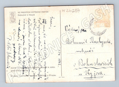 Pohlednice Mistr Třeboňského oltáře Zmrtvýchvstání 1942 (M24657)