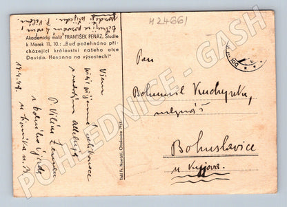 Pohlednice náboženský motiv František Peňáz 1949 (M24661)
