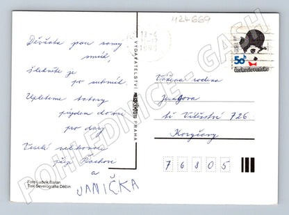 Pohlednice dívka v kroji Velikonoční pozdrav 1993 (M24669)