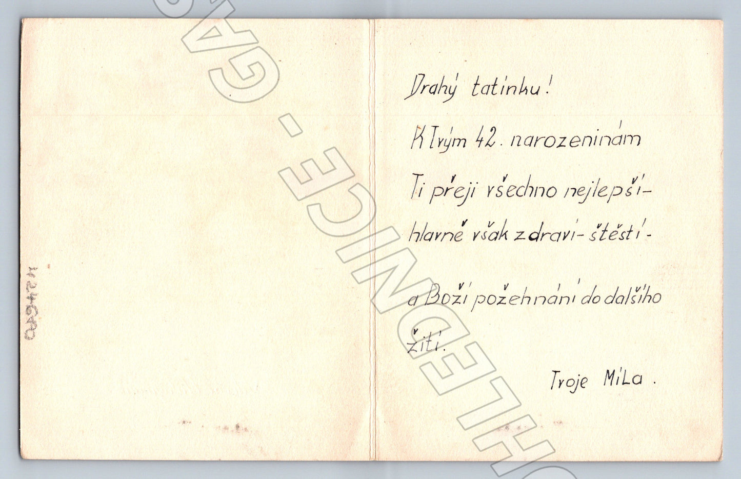 Pohlednice blahopřání k narozeninám květiny (M24680)