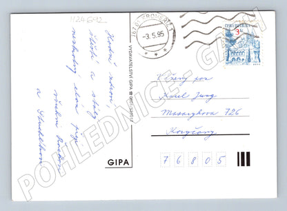 Pohlednice kytice květin 1995 (M24692)