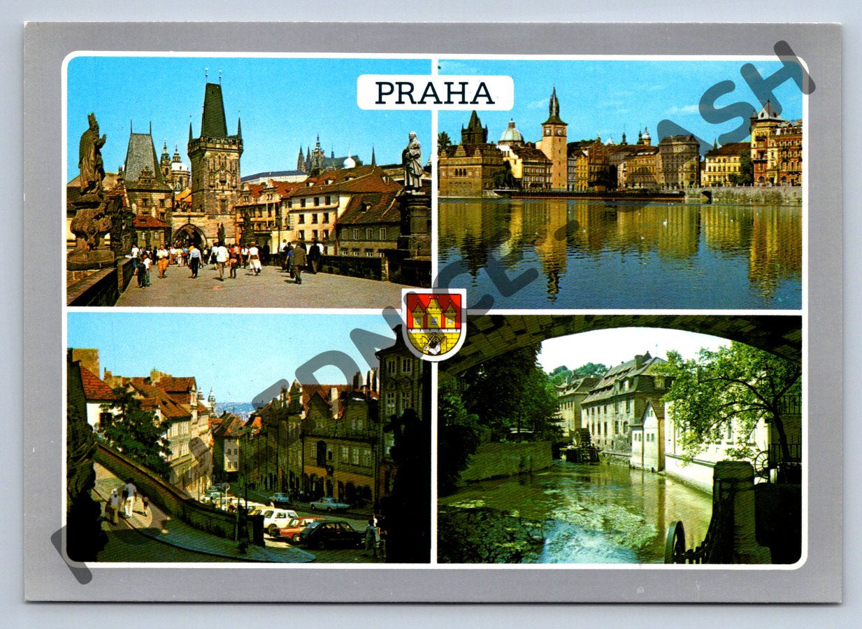 Pohlednice Praha – velký formát, barevná pohlednice, památky (M247)