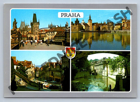 Pohlednice Praha – velký formát, barevná pohlednice, památky (M247)