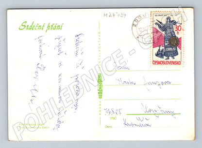 Pohlednice květina růže 1975 (M24734)