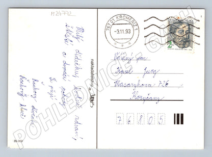 Pohlednice Květiny růže 1993 (M24772)
