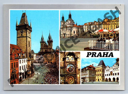 Pohlednice Praha – Staroměstské náměstí, Týnský chrám a Orloj (M248)
