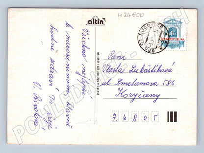 Pohlednice Vše nej... žena s květinami 2012 (M24800)