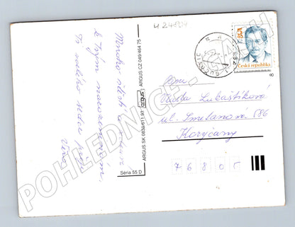 Pohlednice Kytice růží a ovoce Horyčany 1993 (M24804)
