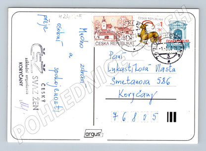 Pohlednice květiny Srdečné blahopřání (M24805)