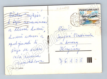 Pohlednice Tři narcisy Srdečné přání 1987 (M24810)