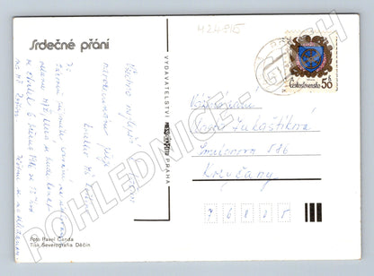 Pohlednice kytice karafiátů 1963 (M24815)