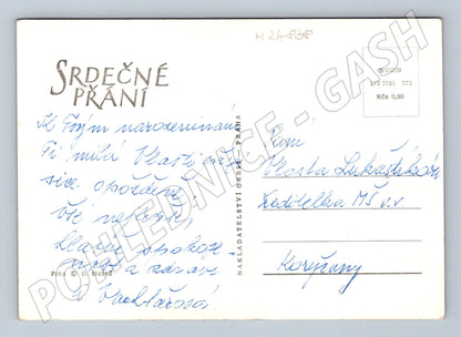 Pohlednice květiny černobílé (M24838)